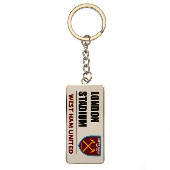 West Ham United Porte-clés en Métal Panneau de Rue