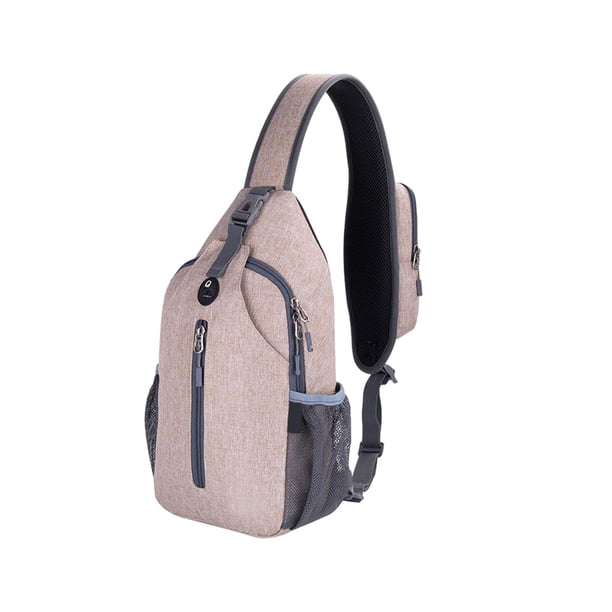 Sonducket deportiva impermeable y resistente a los arañazos para actividades al aire libre Unisex, riñonera impermeable, bandolera Bolsas de mensajero y de hombro caqui