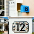 thumbnail image 2 of 3 Inch Metal House Numbers Letters, Black House Address Letters, Outdoor Mailbox Numbers, Modern Metal Address Number Letter for Homes, Apartments, Farms, Outside (9), 2 of 3