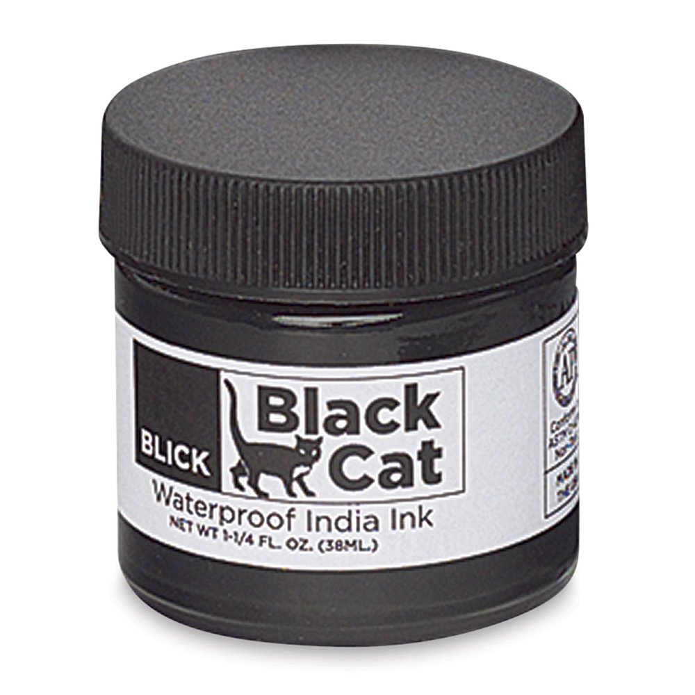 Black Cat Waterproof India Ink