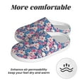 thumbnail image 6 of Goofa white flower Skull blue Print Womens Mens Cotton Lightweight House Slippers , Washable Home Slippers,Indoor Comfy Bedroom Cozy Slippers-37/38, 6 of 7
