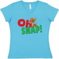 thumbnail image 3 of Inktastic Oh Snap Women's V-Neck T-Shirt, 3 of 5