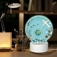 thumbnail image 6 of Naloa Travelling on Airplane Acrylic LED Night Light Custom LED Lights Personalized Nightlight Customized Gifts for Family Couples Friends, 6 of 9
