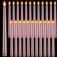 thumbnail image 1 of HSHDLDF 24 Packs Flameless Taper Candles Battery Operated 11 Inch Long Candle Light LED Flameless Candlesticks Fake Candles Flickering Tapered Candles for Valentine's Day, Wedding(Rose Gold), 1 of 7