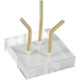 thumbnail image 2 of Pokinge Metal Arm Display Stand,Crystal Ball Holder Anti-Slip Rock Specimens Stones Holder Agate Support Rack Sphere Collectibles Base Home Office Decor, 2 of 7