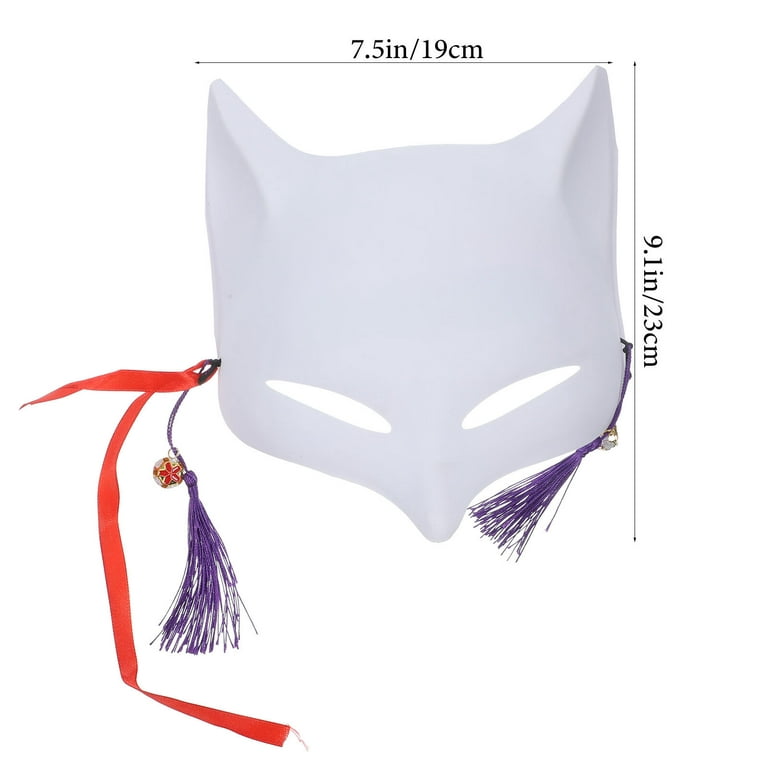  ibasenice Masquerade Fox Masks 2pcs DIY Fox Mask Male