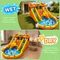 thumbnail image 5 of INFLATEFLY Inflatable Water Park 10 in 1 Multifunctional with Double Slides, Climbing Wall, 2 Basketball Hoops, Dual Water Cannons, 5 of 10