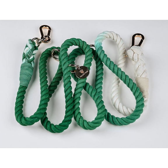 Dalisay Pure “Classic Teal" Beyond Par Cotton Rope Leash