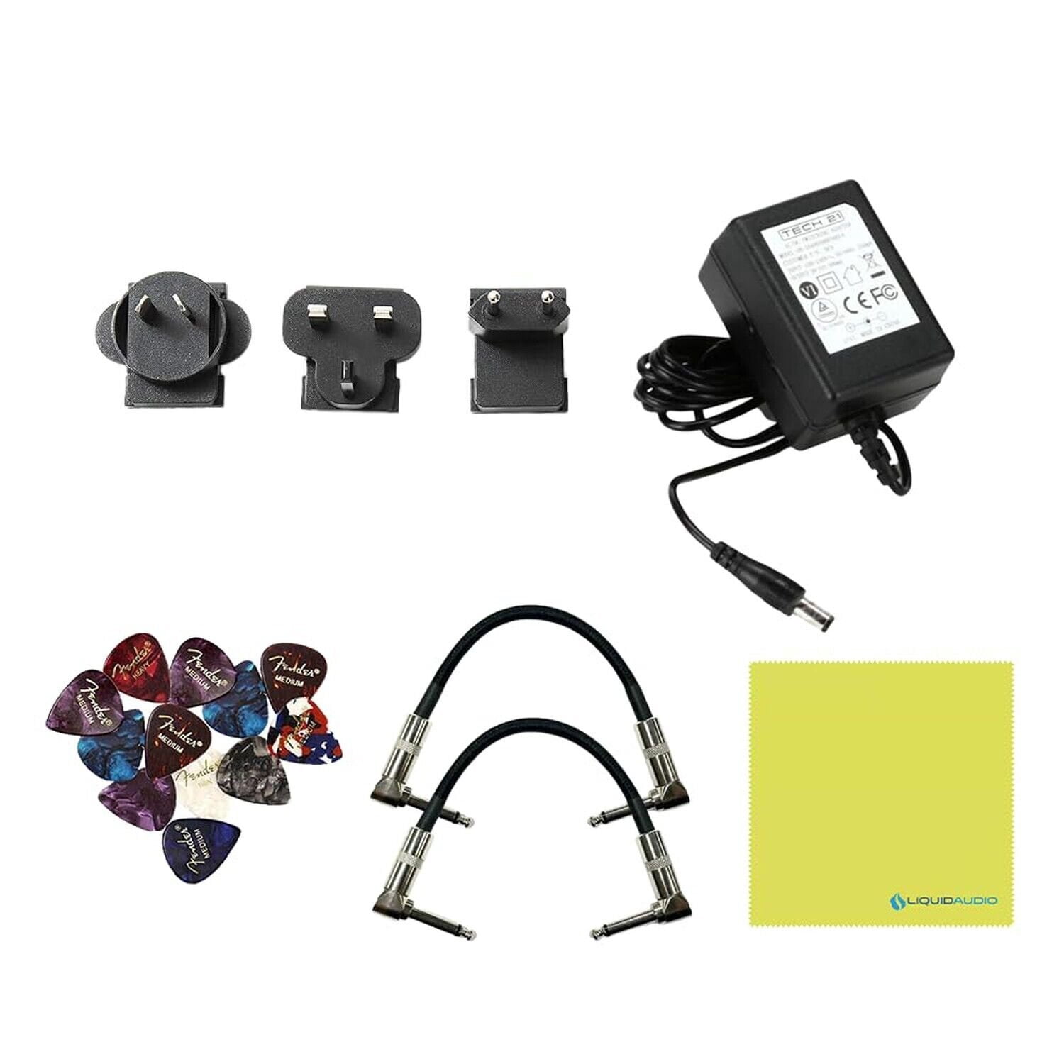 Tech 21 FL5-V2 Fly Rig 5 V2 Multi-Effects Pedal XLR Output Bundle w/ 2x Struk...