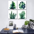thumbnail image 2 of Tropical Plant Wall Art Boho Bathroom Decor Green Monstera Canvas Prints Bedroom Painting Botanical Posters for Kitchen Living Room Home Decorations Leaf Pictures Minimalist Artwork 16×16" 4Pcs/Set, 2 of 6