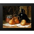 thumbnail image 2 of Brooker, Harry 18x15 Black Modern Framed Museum Art Print Titled - Onions, a Jug and a Ceramic Pot On a Tablecloth, 2 of 5