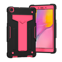 EpicGadget Case for Samsung Galaxy Tab A 8.0 SM-T290/T295 (2019), Shockproof Rugged Hybrid Case with Kickstand Cover Case for Galaxy Tab A 8.0 SM-T290/T2952019 Release (Black/Pink)