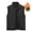 Black, variant on Men's Utility Vest Reversible Double-Sided Wear Fleece Lined Multi-Pocket Stand Collar Full-Zip Sleeveless Warm Outdoor Work Everyday Vest