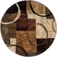 thumbnail image 6 of Oriental Weavers Hudson Area Rug 2544B Brown Geometric Patchwork 5' 3" x 7' 6" Rectangle, 6 of 9