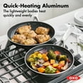 thumbnail image 2 of OXO 12 Piece Nonstick Aluminum Cookware Set, Matte, 2 of 8