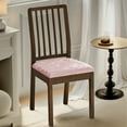 thumbnail image 4 of Polyester Chair Covers Stretch Velvet Stool Cover with Straps Elastic Fleece Bench Cover Solid Pink Universal Chair Seat Cover(1Pcs) JASKFLY, 4 of 9