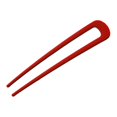 thumbnail image 3 of Opvise French Style Hair Stick U-Shaped Large Hair Clip Thick Long Hair Metal Hairpin Decorative Secure Hold Bun Holder Red, 3 of 8