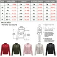thumbnail image 5 of U.Vomade Mode Veste Automne Hiver pour Femmes Décontractée Couleur Unie Veste en Coton Fine, 5 of 5