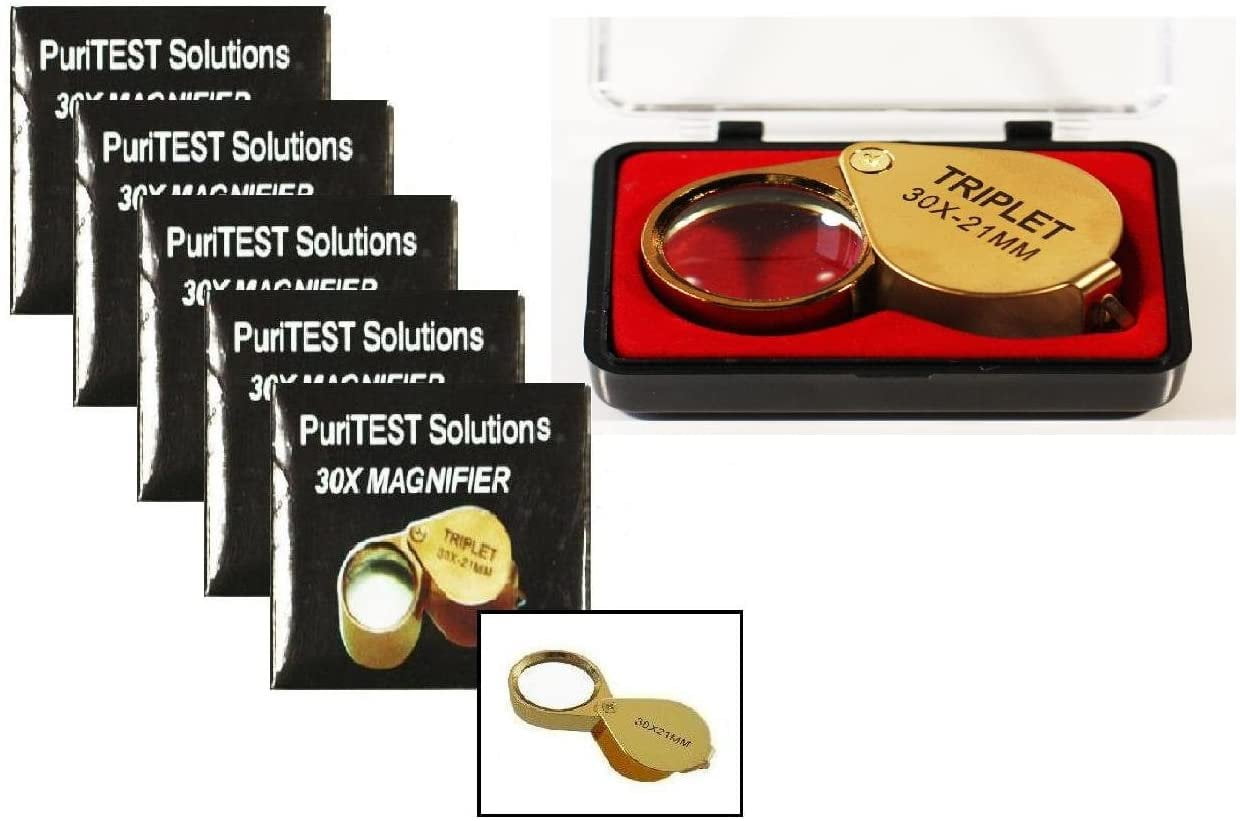 PuriTest Bulk Lot Professional Jewelers Diamond Loupes30x Optical