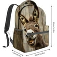 thumbnail image 2 of Funny Donkey Backpack Travel Backpacks Laptop Rucksack, Bookbag for Women ,Animal Back Pack Accessories Bags,Ideal Gifts for Work, Outdoor Adventures, 2 of 5