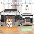 thumbnail image 2 of Cat Playpen BUFOR portátil plegable 32 x 24 x 22 cm con funda gris, 2 of 9