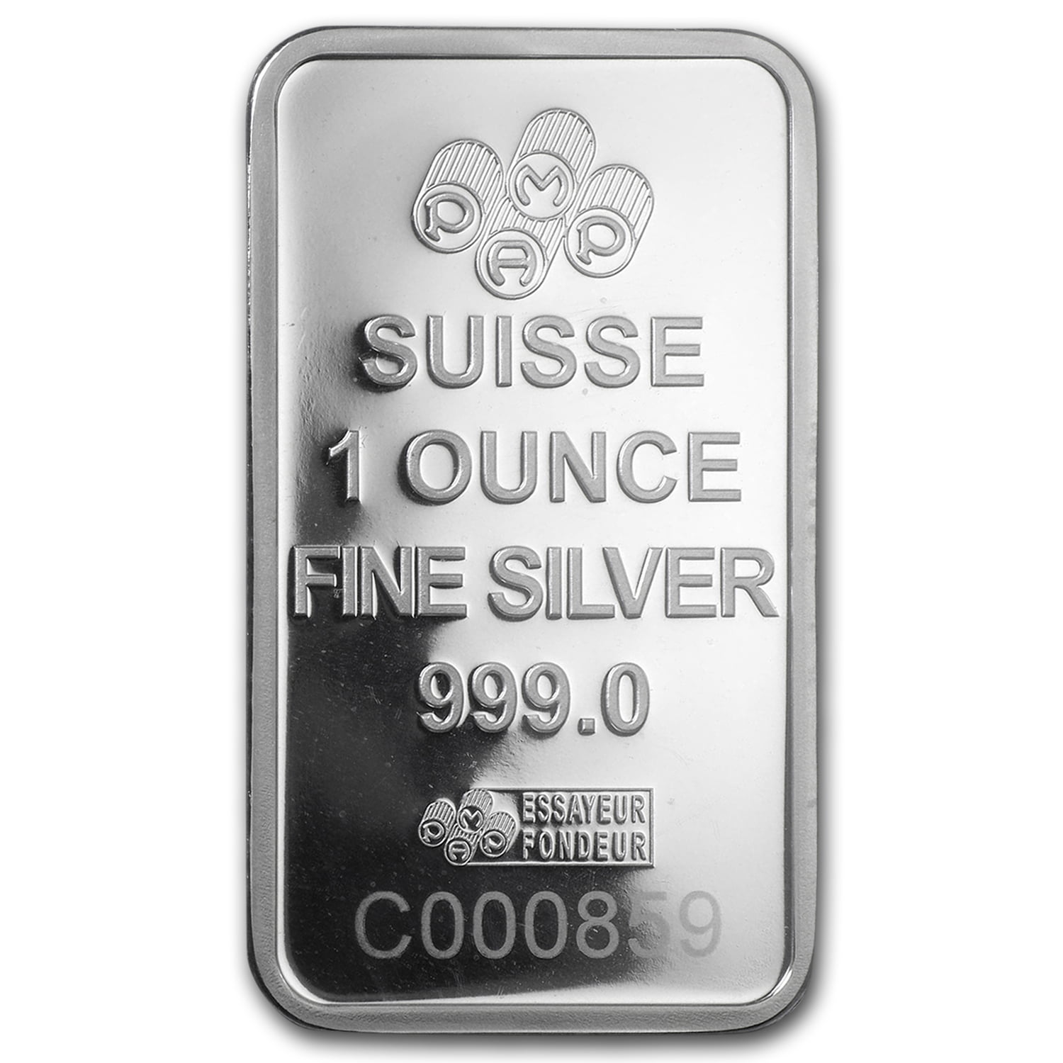 1 oz PAMP Suisse Silver Bar Lakshmi in Assay .999 Fine 
