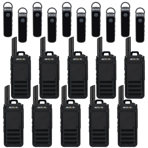 Radio bidireccional Retevis RB39P, Walkie Talkies Bluetooth (paquete de 10)