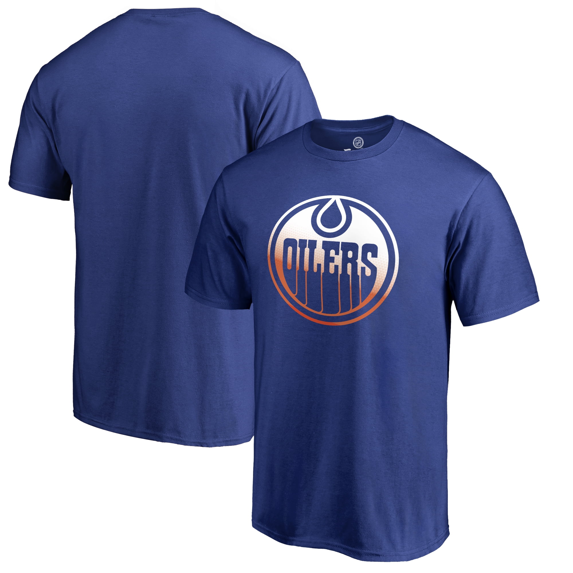 Edmonton Oilers Fanatics Branded Gradient Logo T-Shirt - Royal - Walmart.com