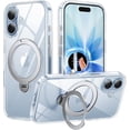 thumbnail image 1 of Funda de teléfono Gyizho con forma de anillo de 360° para iPhone 17, transparente, 1 of 6