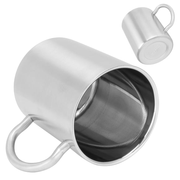 Taza de Café Aislada de Doble Capa de Acero inoxidable con Asa para Taza de Cerveza de Té