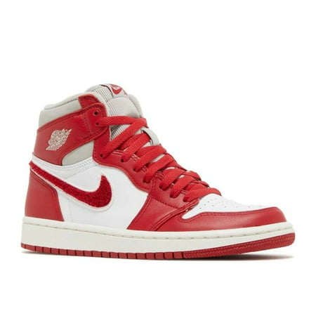 Women's Jordan 1 Retro Hi OG Lt Iron Ore/Varsity Red-Sail (DJ4891 061) - 6.5