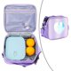 thumbnail image 5 of Bolsa de almuerzo portátil Sunnimix Organizador de almacenamiento Térmico Morado claro 25x22x9 cm, 5 of 8
