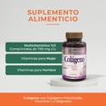 thumbnail image 2 of Colágeno Hidrolizado Vitamina C y Magnesio 100 Comprimidos VIDA HERBAL, 2 of 7