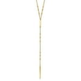 thumbnail image 4 of Sterling Silver Gold-tone Square Beads & Vertical Bar with 1in Extender Necklace, 4 of 6