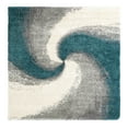 thumbnail image 3 of Unique Loom Soft Touch Shag Collection Area Rug - Selin (7' 10" Square Turquoise/Gray), 3 of 7