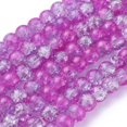 thumbnail image 2 of 1Strand Two Tone Magenta & Light Blue Glass Round Beads Strands 8mm Hole: 1.3~1.6mm 31.4 inch, 2 of 3