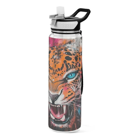 BZSMCE Sport Bottle Fierce Beauty Outdoor sports Water Bottle Size: 10.4x3in