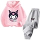 thumbnail image 4 of Conjunto de sudadera con capucha para deportes al aire libre para niños y niñas de 3 a 14 años con dibujos animados de Hello Kitty Kuromi, 4 of 5