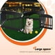 thumbnail image 3 of Parque infantil HealSmart para perros, 6 paneles, 60 cm, para cachorros de ejercicio, color negro, 3 of 7
