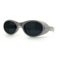 thumbnail image 5 of Retro Apocalyptic Oval Deep Windbreaker Side Visor Plastic Sunglasses [Beige - Black], 5 of 7