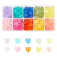 thumbnail image 1 of HLONK 200pc Transparent Acrylic Beads Frosted Flower Mixed Color, 1 of 6