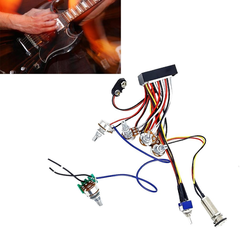 Yihuala Professional Amplifier Circuit Easy Installation Guitar Electronics for Enhancing Guitar and Bass Tone Control