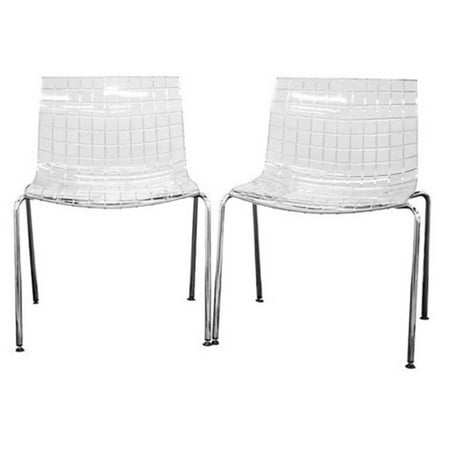 UPC 878445009830 product image for Obbligato Transparent Clear Acrylic Accent Chair (Set of 2) | upcitemdb.com