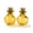Round - Gold, variant on MATROOY 10pcs Small Mini Glass Bottles Jars with Cork Stopper Multi Color Wishing Bottle-Round - Gold