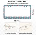 thumbnail image 2 of Coolnut 2pcs Watercolor Scandinavian Gnomes License Plate Frame for Car Accessories Rustproof License Plate Cover with Screws for US Vehicles 12x6 Inch（607） Home Decor, 2 of 7