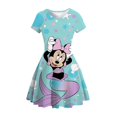 thumbnail image 1 of 2022 nuevo vestido de princesa de verano para niñas Disney Mickey Mouse lindo estampado de manga corta vestido de fiesta para niños 3-16110 heqiyong CONDUJO, 1 of 2