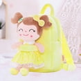 thumbnail image 2 of Gloveleya Toddler Doll Backpack Kids Backpacks Girl Toys Kindergarten Soft Plush Doll Yellow 9 Inches, 2 of 3