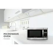 Emerson 1.3 Cu Ft 1000 Watt, Touch Control Microwave Oven, Stainless Steel/Black, MW1338SB