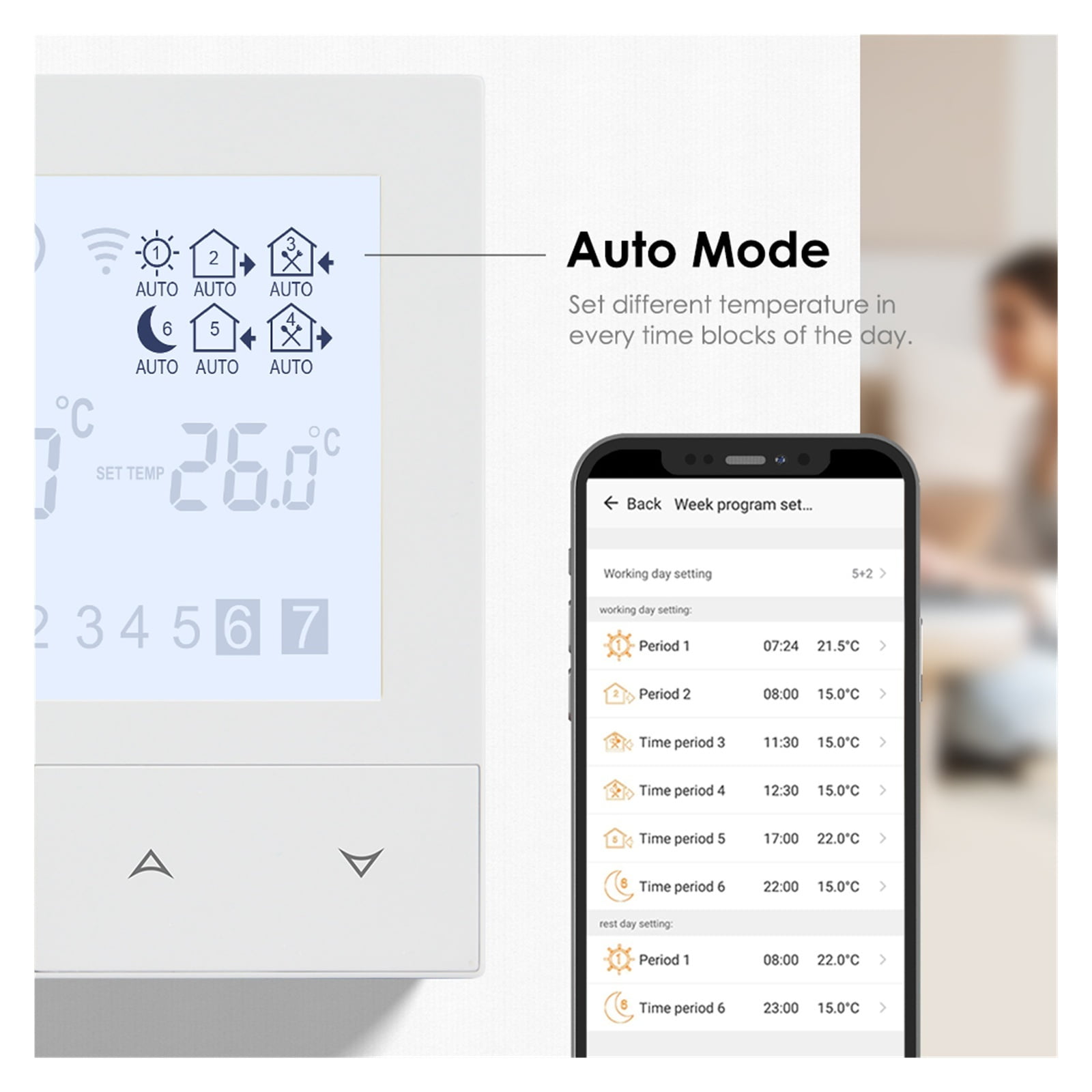Wifi Heating Thermostat Smart Home Thermoregulator for Warm Floor Gas Boiler Water Heating
