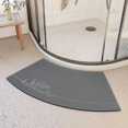 thumbnail image 1 of Mott 50 Fast Drying Corner Shower Mat Non Slip Curved Bath Mat For Circular Shower Soft Absorbent Sector Carpet For Bathroom Comfotable Footmatpad Pin50*80cm, 1 of 5